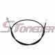 STONEDER 47'' Rear Brake Cable For Yamaha Peewee PW50 1981-2016 With Drum Brakes PW50 Y-Zinger 50 PY50 Rear Drum Brake