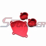 STONEDER Red Alloy Cam Cover Valve Cap Dress Up Kit For Chinese YX 160cc 1P60FMK 150cc 1P60FMJ Engine Pit Dirt Bike Motorcycle