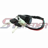 STONEDER 4 Wire On Off Ignition Key Switch For 50cc 70cc 90cc 110cc 125cc 150cc ATV Quad 4 Wheeler Pit Dirt Bike Motorcycle