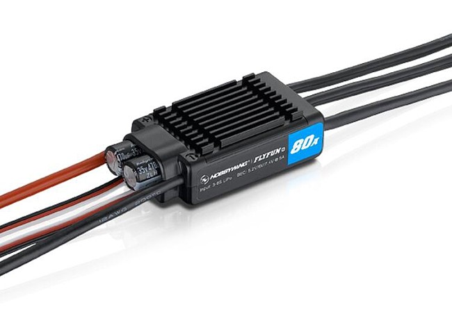 Hobbywing FlyFun V5 80A 60A Speed Controller Brushless ESC 3-6S Lipo with DEO Function for RC Aircraft Quadcopter Drone