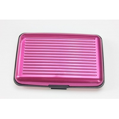 Aluminum Metal Wallet Business ID Credit Card Case Stripe Box Holder Anti RFID Scanning