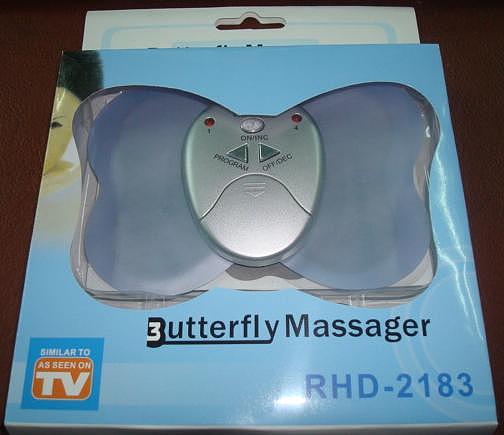 S11374 Mini Butterfly Design Body Electronic Massager Losing Weight Slimming Vibration Muscle Massager Health Care Tool