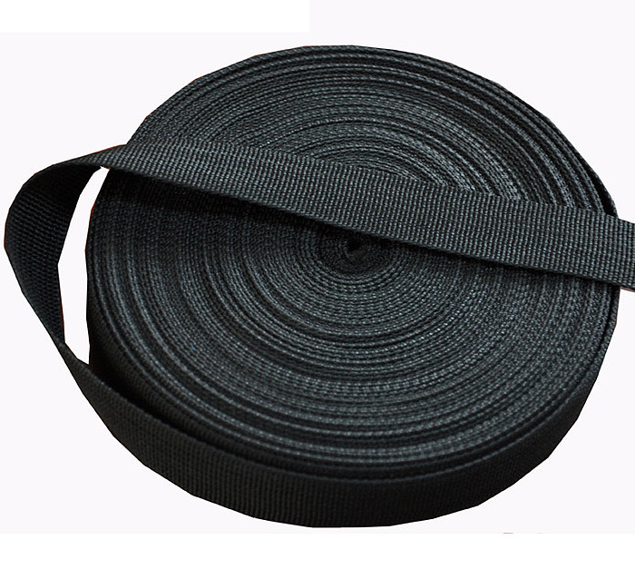 One Meter 2.5cm Width Black Thicken Polyester Band Strap Belt Webbing For DIY Handbag Shoulder bag Mssenger bag