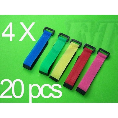 F00157-4, 20pcs Hook and & Loop Fastening Tape For Rc Helicopter Heli, Others