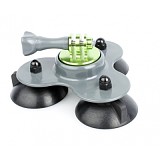 Low Angle Removable Suction Cup Tripod Mount with Screw for Gopro Hero 3+/Plus 3 2 Surfing Grey