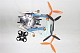 DIY Drone Quadcopter Upgraded Kit S500-PCB 1045 3-Propeller 4Axis Multi-rotor UFO No Battery / Charger / RX / TX