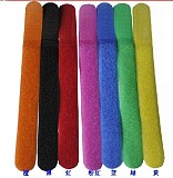40Pcs Colorful 20MM*250MM Strap Cable Ties Hook Loop For Power Wire Management