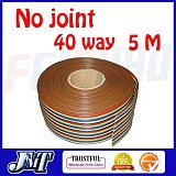 F01971-5 5m 40WAY Flat Color Rainbow Ribbon Cable wire , For home appliance/instrument etc.