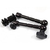 Friction Articulating Magic Arm Bracket 11 Inch Hot Shoe Connector 1/4  Screw for DSLR Camera LCD Monitor LED Light