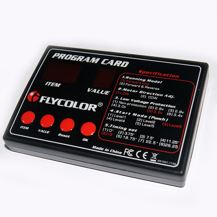 Speed Controller ESC Pragram Card for Flymonster ESC RC Model Ship Aircraft Boat Accessories
