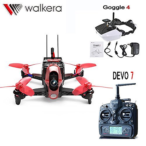 Walkera Rodeo 110 Racing Drone 110mm RC Quadcopter RTF DEVO 7 TX With 5.8G 40CH Goggle4 FPV Glasses / 600TVL Camera