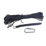 Survival Necessities Parachute Paracord Cord with Umbrella Rope+ D Hook