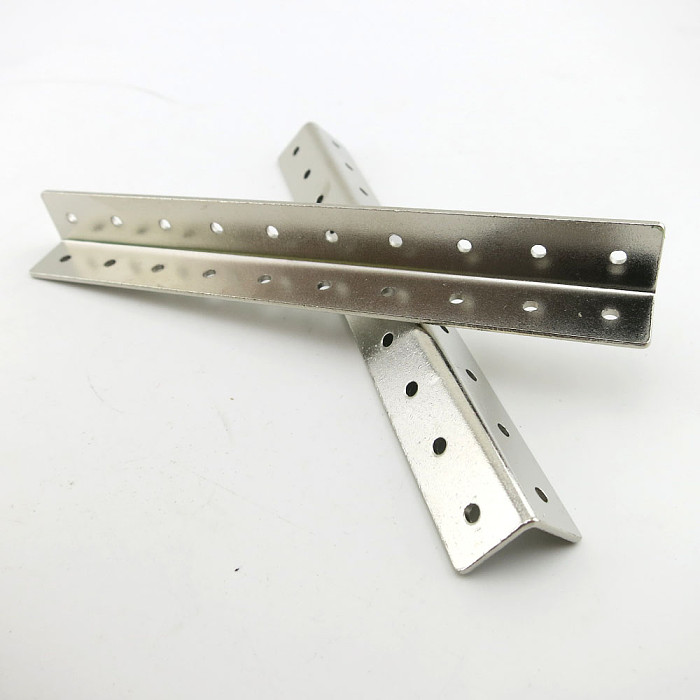 20 Gaten L-vormige Hoekijzer/As Beugel/Ijzeren Platen DIY Model Robot Lichaam Accessoires