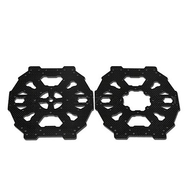 F05550 Tarot TL65B04 Carbon Fiber Upper & Lower Cover Center Board Set For FY680 FY650 Quadcopter Hexacopter