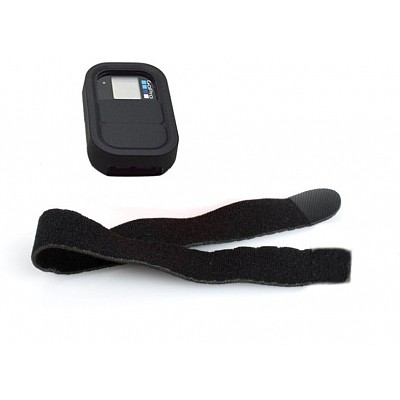 F08463 Silicone Case Wifi Remote Control Protective Cover with Belt for GoPro HD Hero 3+ / 3 Camera Black