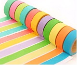 Multifunction Colorful Adhesive Paper Tape Sticker label For DIY handmade Decoration Memo Writing