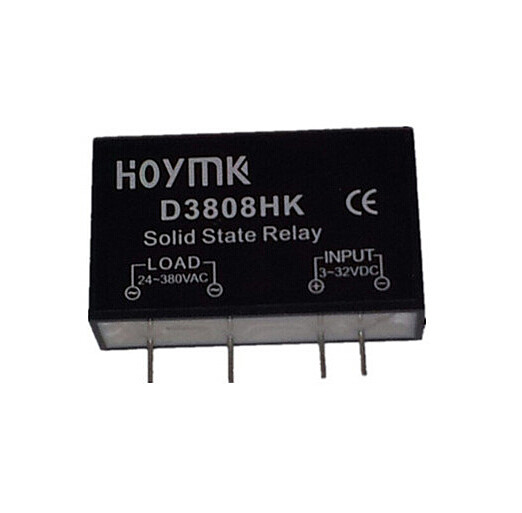 PCB Dedicated with Pins Hoymk SSR-D3808HK 8A DC-AC Solid State Relay SSR D3808HK