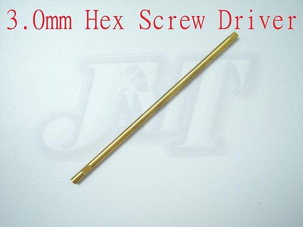 F01515 3.0mm Hex Screw Driver golden Replacement Shaft ,Trex Align T-rex 450 Heli ESKY CP V2 King 3