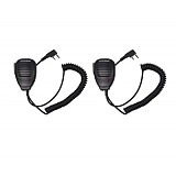 2 Pcs BaoFeng BF-S112 3.5MM to 2.5MM Handheld Two Way Radio Speaker for BAOFENG UV-5R 5RA 5RB 5RC 5RD 5RE 5REPLUS 3R+