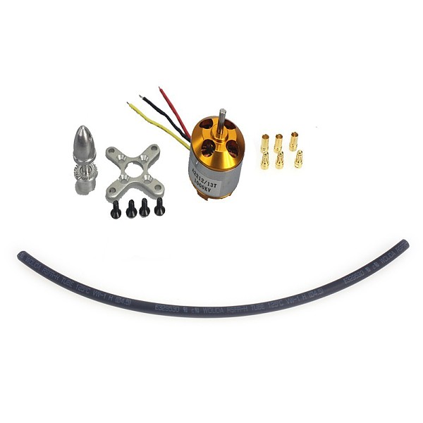 F02015-AA A2212 1000KV Brushless Outrunner Motor W/ Mount with 3 Pairs 3.5MM Banana Plug ( Male and Female) Quad copter