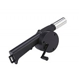 AB13092 Primitive 1Pcs Outdoor Cooking Barbecue BBQ Tool Hand Crank Powered Fan Air Blower 265mm Hard Plastic