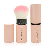 S00693 Professional Synthetic Hair Makeup Brush Pink Retractable Cosmetic tool Face Blender for Loose Powder Blush Found