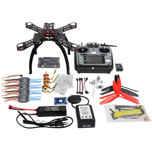 310 mm Fiberglass Frame DIY GPS Drone FPV Multicopter Kit Radiolink AT10 2.4G Transmitter APM2.8 1400KV Motor 30A ESC