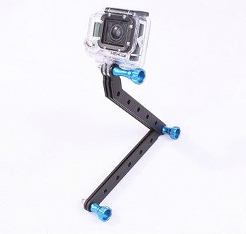 CNC Machining Aluminum Alloy Extension Arm and Screws For Gopro HD Hero3 Hero 3