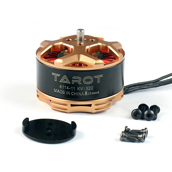F09022 Tarot 4114/320KV Multiaxial Brushless Motor TL100B08-02 for Multi-axis Copters Multicopters Color Orange xt-xinte