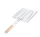 AB13090 Primitive 1Pcs Outdoor Barbecue BBQ Tool Handle Fish Burger Meat Grilled Folder Clip Wire Meshes