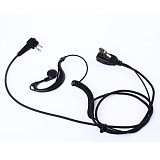 2-Prong Ear Hook Earpiece Headset PTT MIC for Baofeng UV5R Two-Way Radio