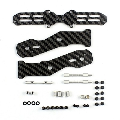 1 Set Tarot Spare Part Half-Carbon Fiber Back Arm TL250F2 Fiber Front Arm TL250F1 for 4-Axis Quadcopter