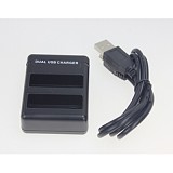 2 Slots AHDBT-401 Dual Battery Charger USB Charging Dock for GoPro HD Hero4 Camera AHDBT 401