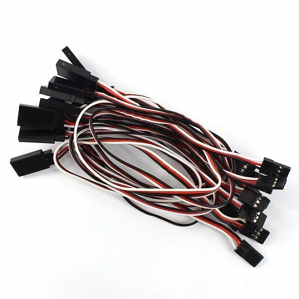 10pcs(1 lot) 300MM 30CM Servo Extension Wire Cable Cord For Futaba Wfly