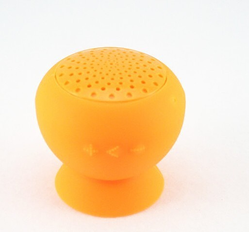Portable MiNI Mushroom Silicone Sucker Waterproof Bluetooth 2.0 Wireless Stereo Speaker Handsfree Microphone Car Phone F