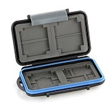 F09026 MC-2 Anti-shock Waterproof ABS Rubber Memory Card Case Holder Hard Storage Box for 4x CF / 8x SD