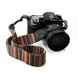 Colorful Soft Stripe Woven Camera Neck / Shoulder Strap Belt Grip for DSLR Panasonic Camera