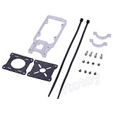 20mm CNC Aluminum Alloy Motor Mounting Holder Bracket Silver for RC Multicopter Carbon Tube