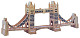 F09647 Wooden 3D Puzzle England Tower Bridge Building DIY Hand-assembled Educational Toys for Children
