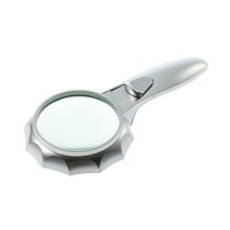 Generic Illuminated 6 LED Light Reading Read Map Handheld 6X Magnifier Magnifying Glass Color Sliver