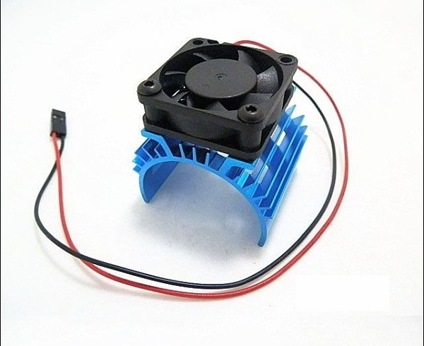 HSP 1/10 540/550/3650 Carbon Brush Brushless Motor Cooling Radiator With Fan For RC Car