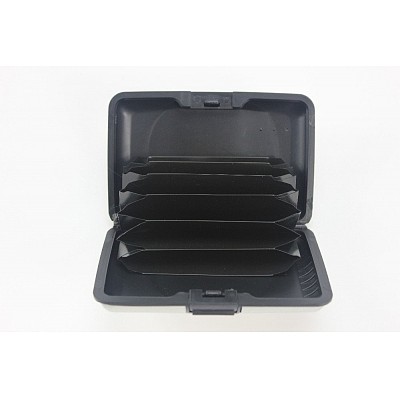 Aluminum Metal Wallet Business ID Credit Card Case Stripe Box Holder Anti RFID Scanning