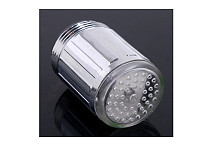 Torneira  Dia 24*35mm Led Water Faucet Tap Glow Shower Stream Light Temperature Sensor Control 3 Colour Change
