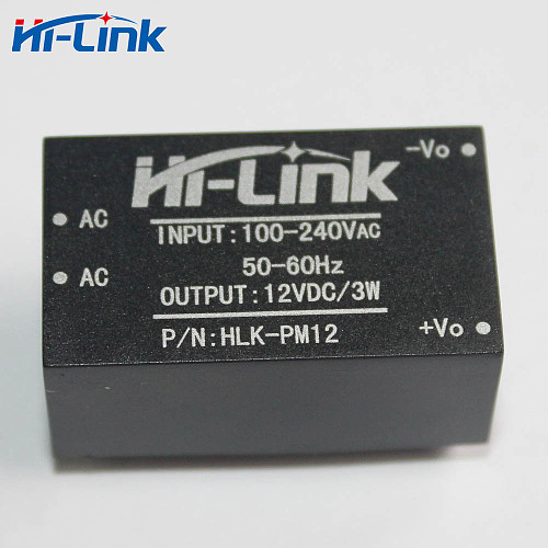 Hi-link HLK-PM12 AC-DC 220V to 12V 3W Buck Step Down Power Supply Module Converter Intelligent Household Switch UL/CE