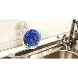 Suction cup sink swizzler cleaning ball drain rack multifunctional Kitchen shelf sundries storage rack 90*145mm 2 Color