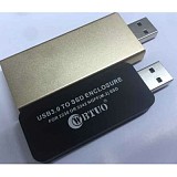 WBTUO LM-741U USB3.0 TYPE-A TO NGFF SSD Enclosure Without Cable for 2230 or 2242 MGFF(M.2) SSD