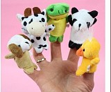 10Pcs/lot Velvet Finger Puppet Mini Cloth Animal Design Play Learn Story Toy Random