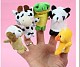 10Pcs/lot Velvet Finger Puppet Mini Cloth Animal Design Play Learn Story Toy Random