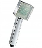 F12118 Automatic Temperature Controlled LED Shower Head Square 9 RGB LED Lights LD8008-A4