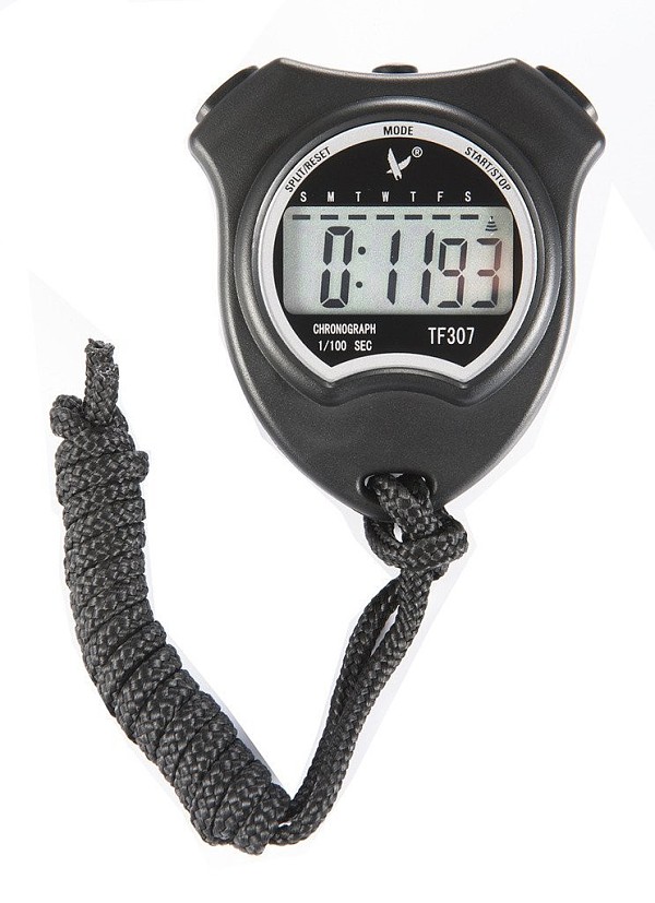 F14939 LEAP TF307 Single Row 2 Memory Sport Stopwatch Digital Large Sceen LCD Handheld Chronograph Timer Stop Watch with